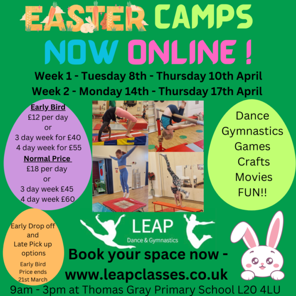 Easter Camp Wednesday 16th April