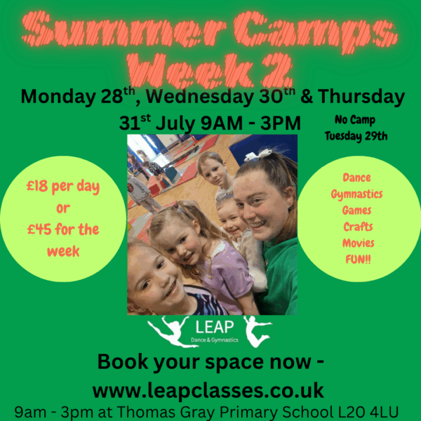 Summer Camp Week 2 - Thursday 31st July