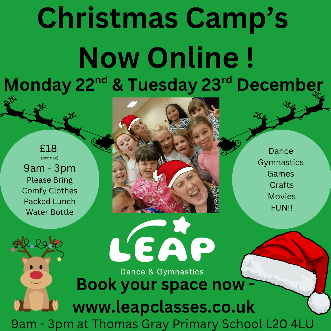 Christmas Camp - Monday 22nd December 9am - 3pm